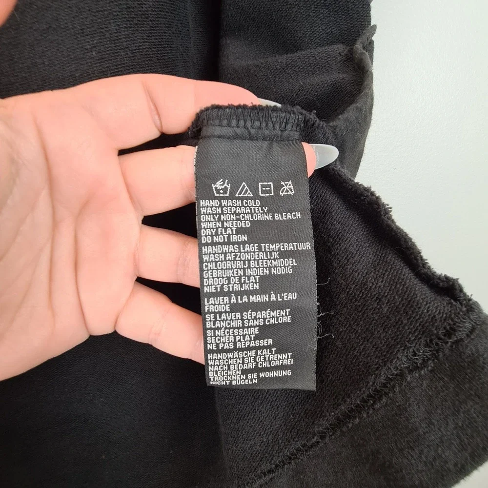 Harley Davidson‎ Womens Black Sleeveless Full Zip Hoodie Vest Size Medium Logo